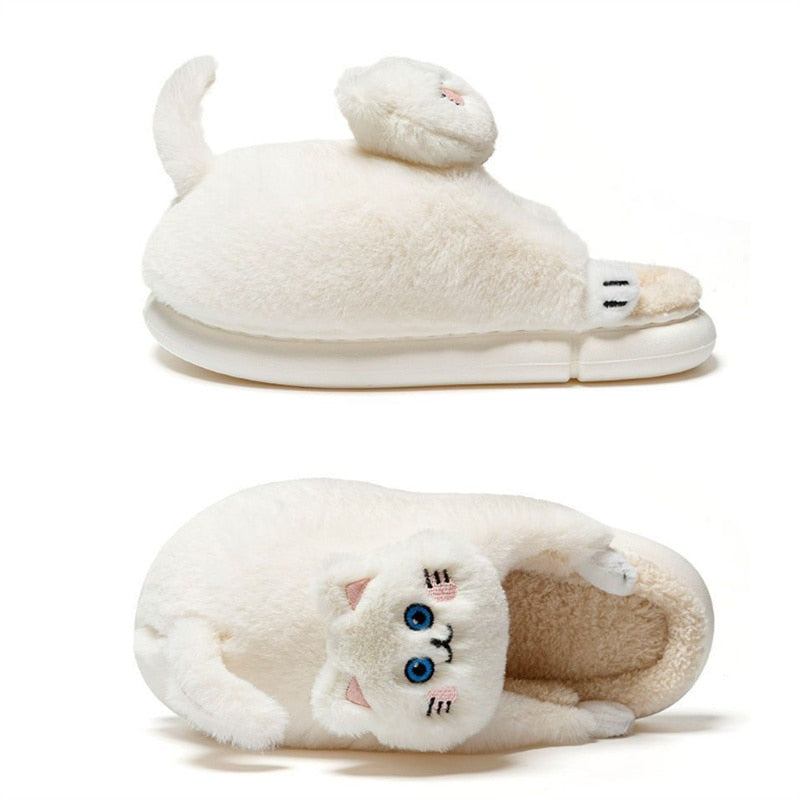 Realistic Cat Slippers