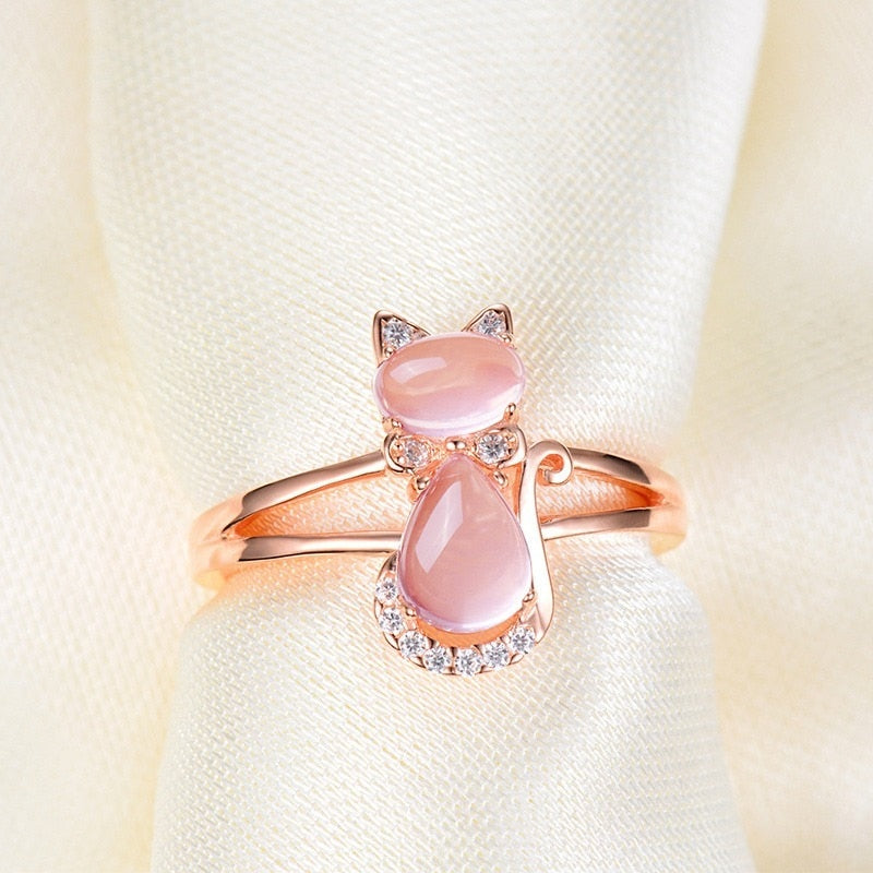 Rose Gold Cats Eye Ring