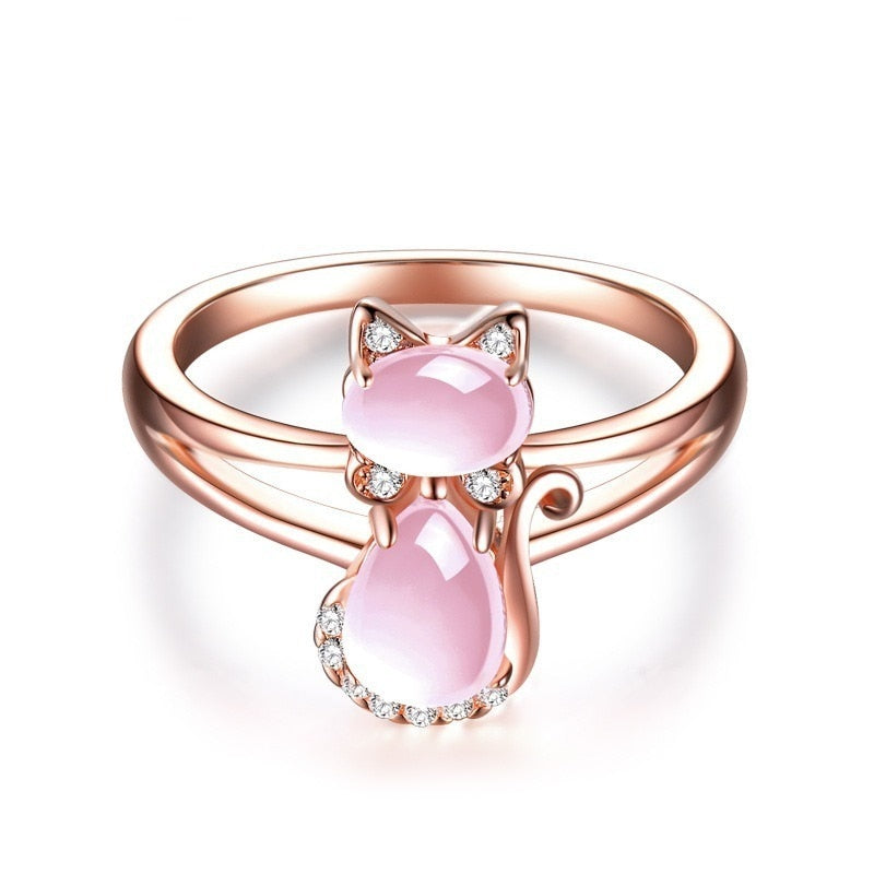 Rose Gold Cats Eye Ring