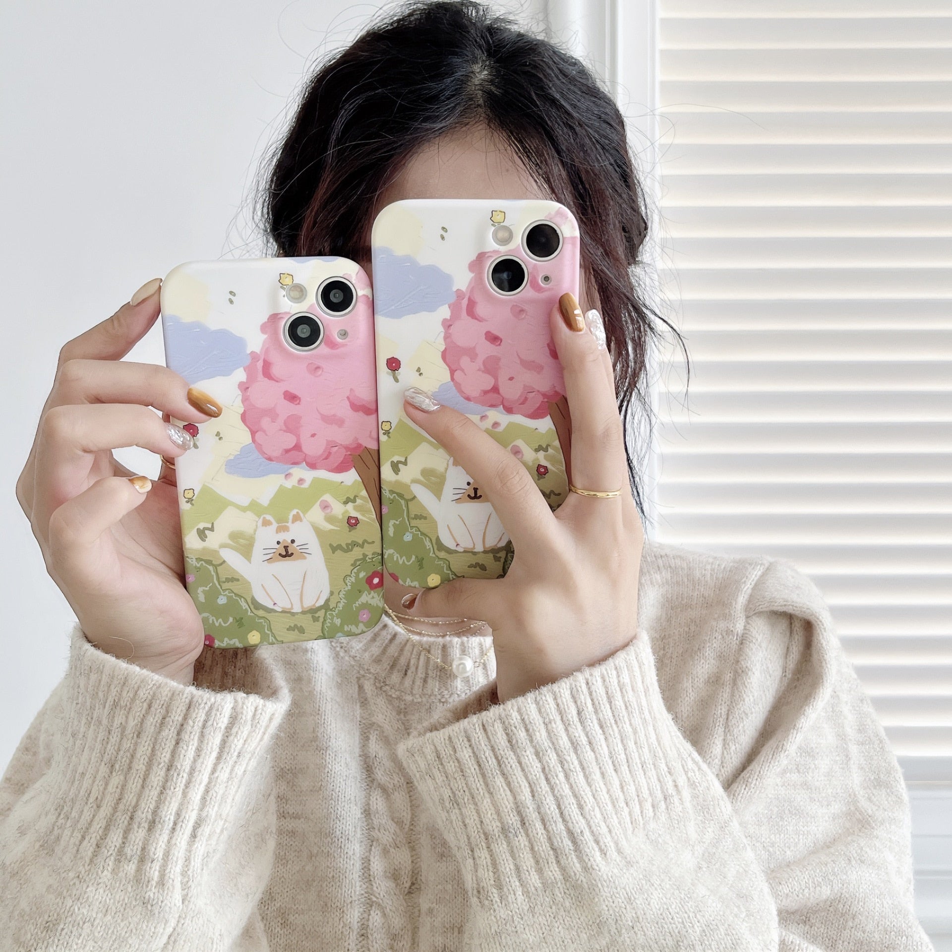 Sakura Cat iPhone Case