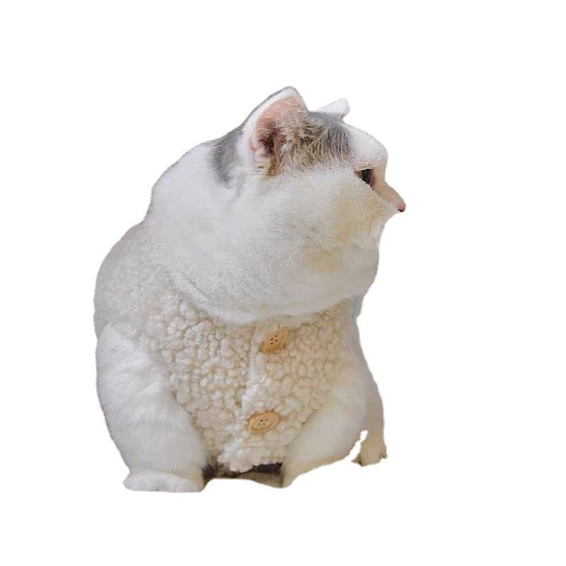 Sherpa Jacket Clothes for Cats