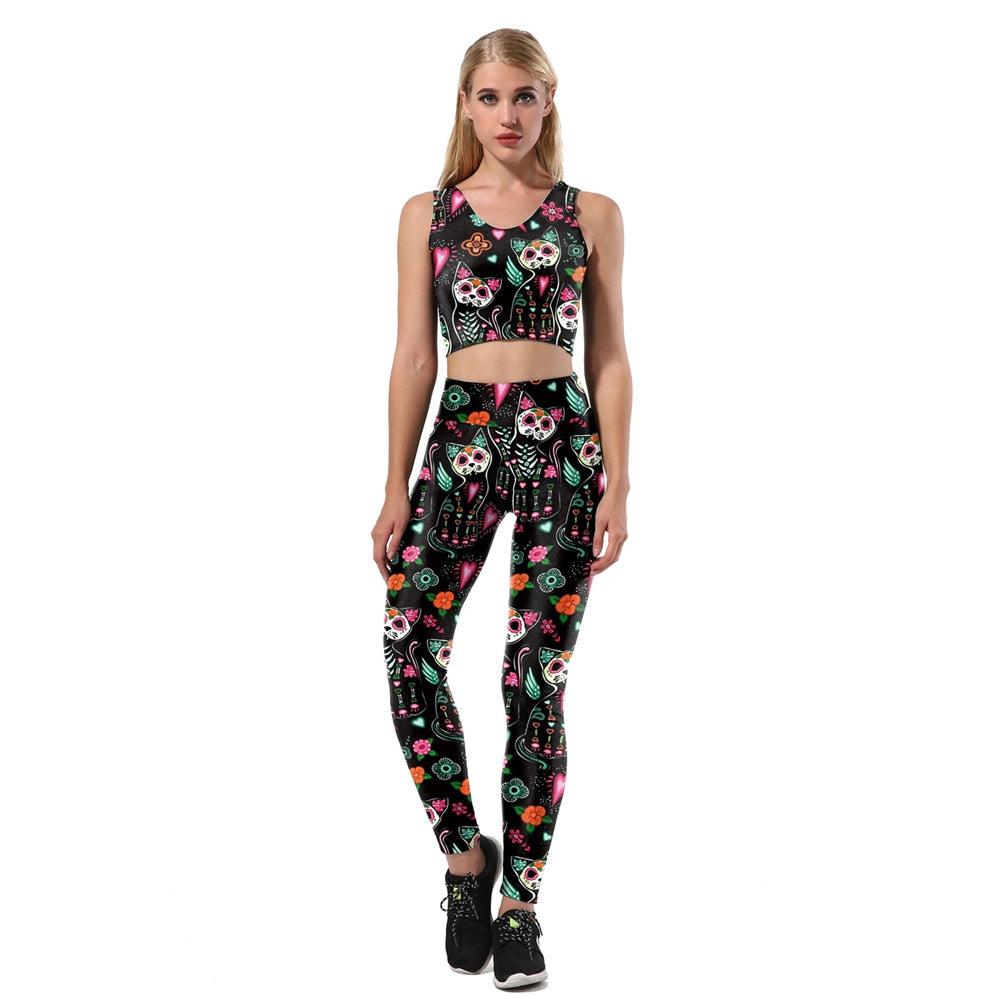 Skeleton Cat Leggings