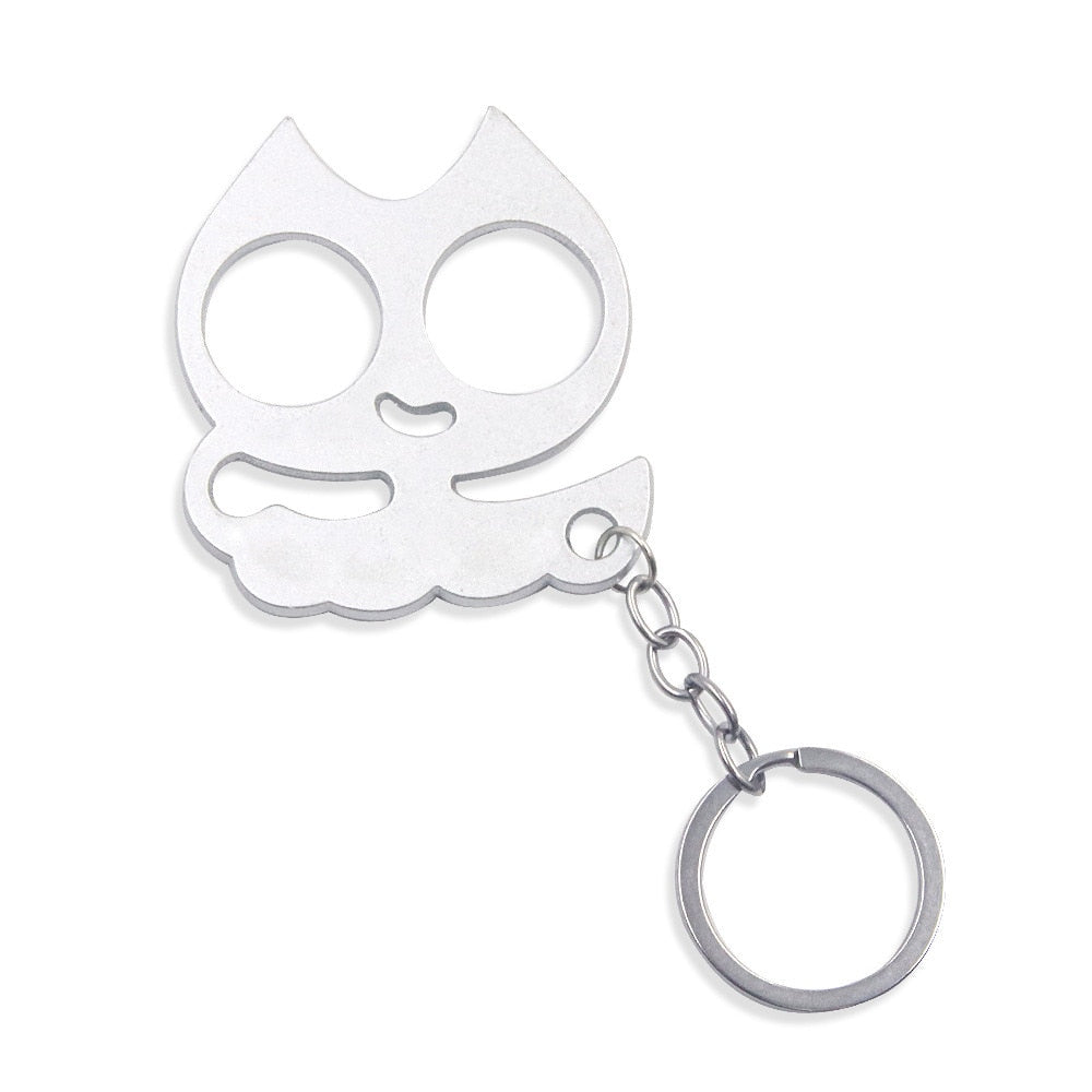 Stabby Cat Keychain