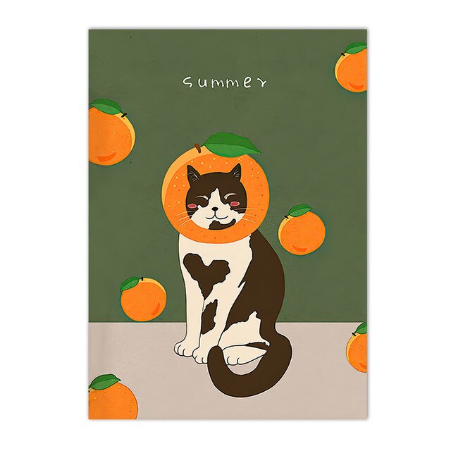 Summer Cat Wall Art
