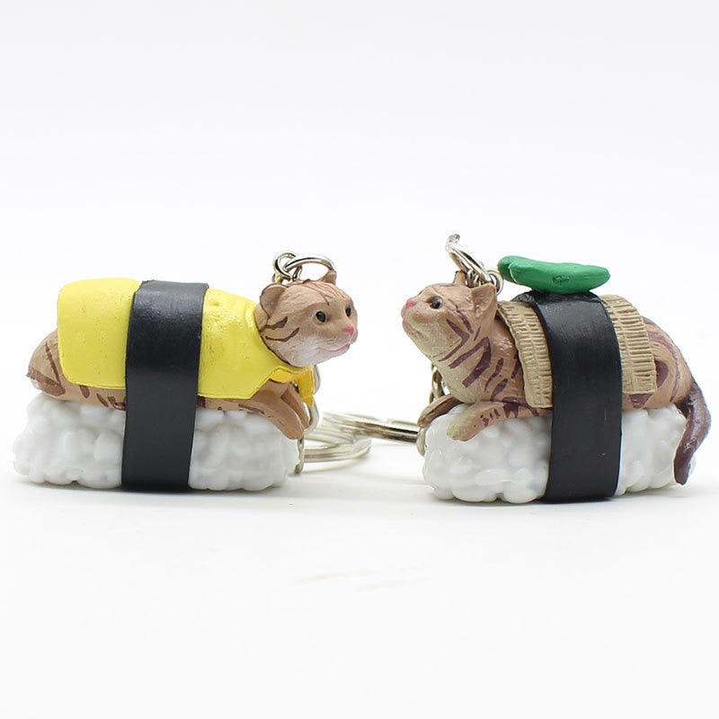 Sushi Cat Keychain