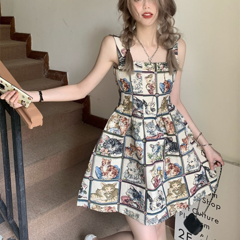 Vintage Cat Dress