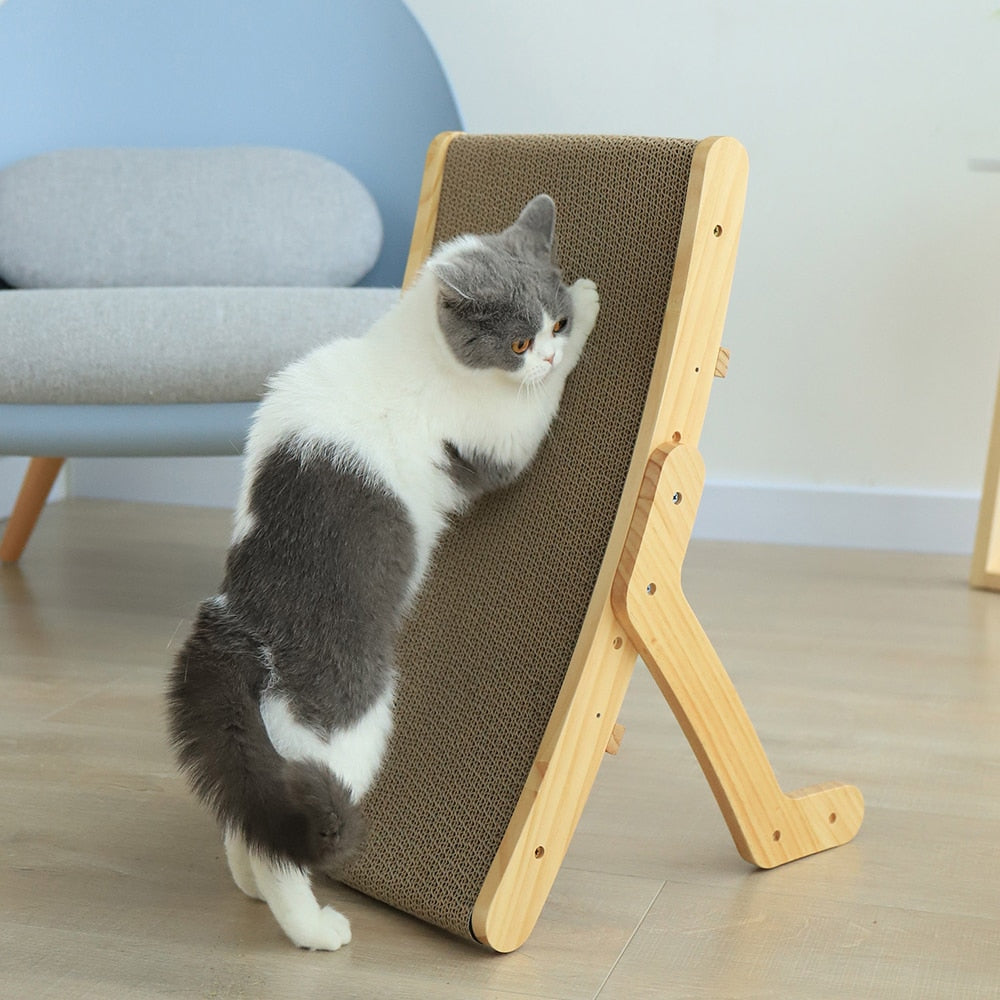 Wooden Cat Scratch Post
